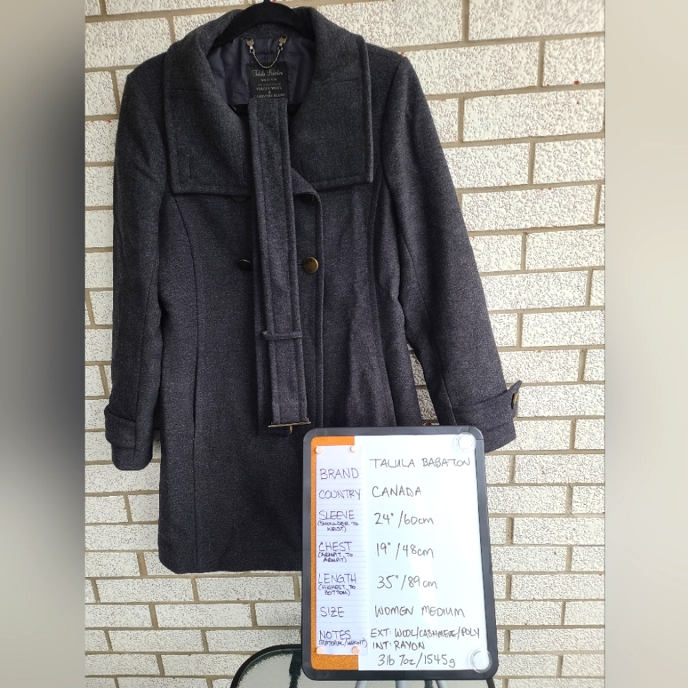 COPY - Talula Babaton Wool & Cashmere Blend Long Jacket